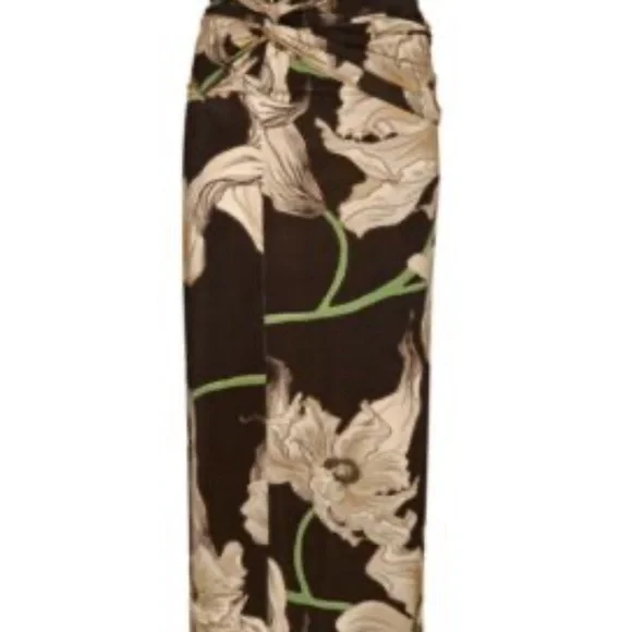 JOHANNA ORTIZ Act Of Passion Silk Midi-Dress Sz: 6 - Picture 4 of 15